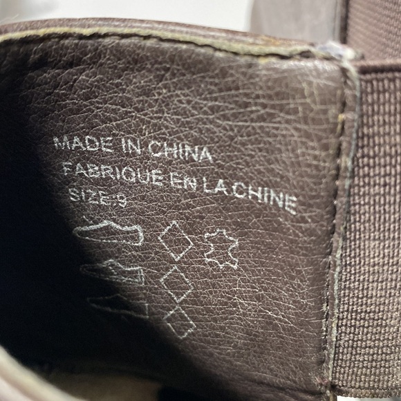 Urban outfitters heels chunky sling back leather brown size 9 - Picture 5 of 8